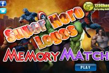 Superhero Logos Memory Match